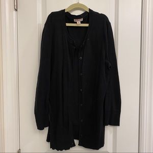 Black button up cardigan